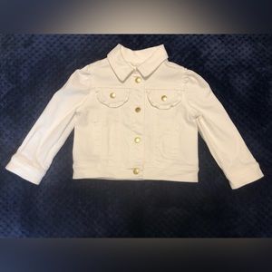 Janie and jack denim puff sleeve jacket